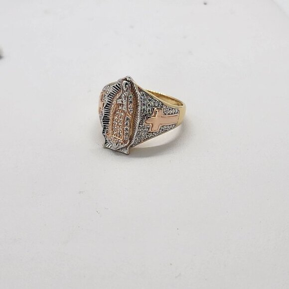 Brand New Sterling Silver 925 Virgen De Guadalupe Ring - Picture 3 of 10